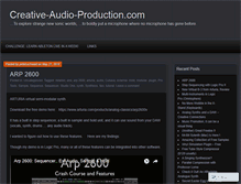Tablet Screenshot of creative-audio-production.com
